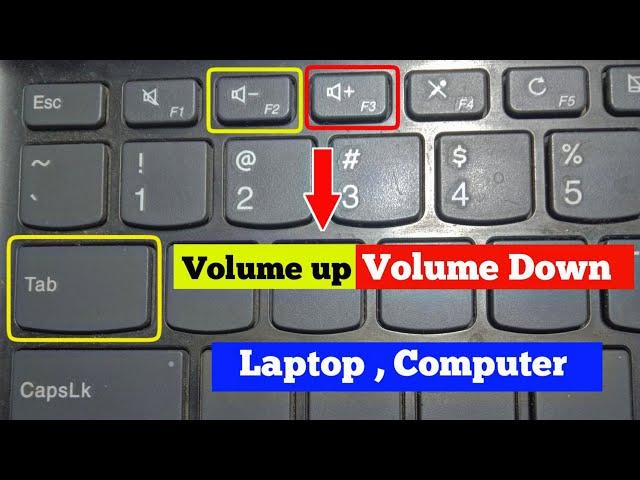 How to volume up and down in laptop shortcut keys | laptop volume up and down |laptop sound increase