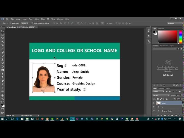 CREATE MULTIPLE ID CARDS IN ADOBE PHOTOSHOP IN EASIER WAY