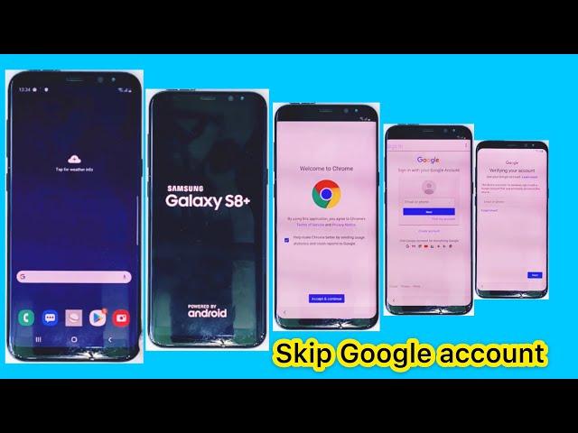 ‏Samsung S8/S8 Plus Frp/Bypass Google Account Android 9.10 تخطى حساب جوجل سامسونج s8 • s9 • s10 •A70