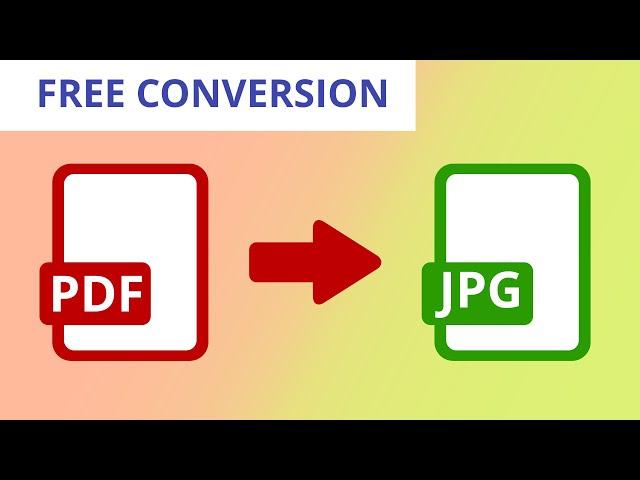 How to convert PDF to JPG for FREE | PDF to Image Conversion Tutorial