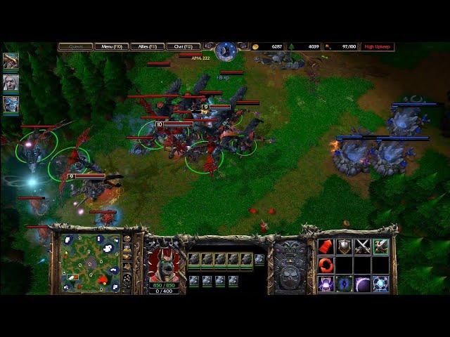 1 (Undead) vs 3 Insane Computers (All Night Elf) | Warcraft 3 Reforged