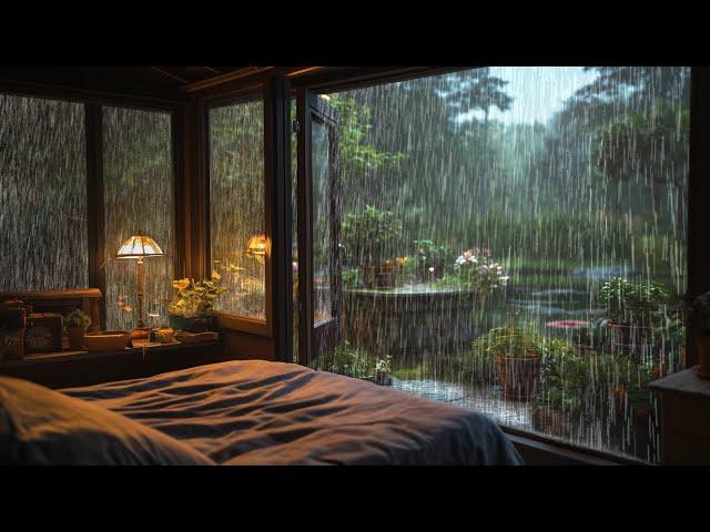 Rain in the Sweet Garden | Pure Nature Sounds for Sleep & Peace