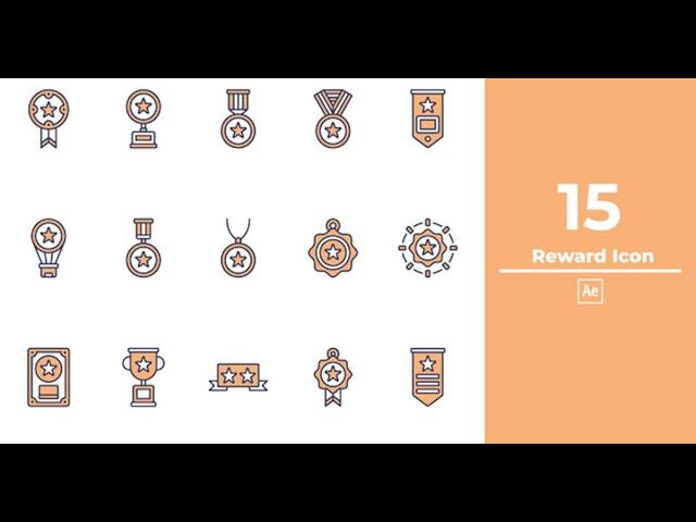 Reward Icon After Effect | After Effects template - Envato elements