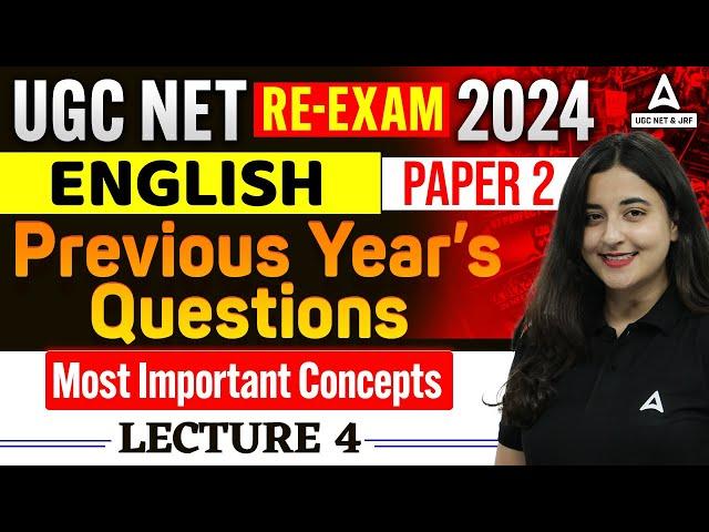 UGC NET ENGLISH PREVIOUS YEAR QUESTION PAPER #4 | UGC NET ENGLISH LITERATURE BY AISHWARYA PURI
