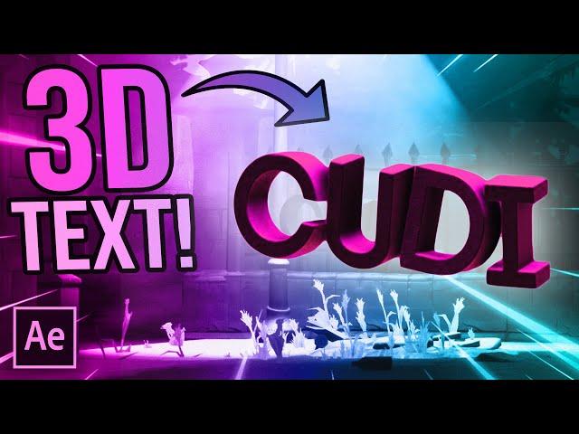 How To Create 3D Text For Your Montage/Edit! (How To Make A Montage #2) *UPDATED*