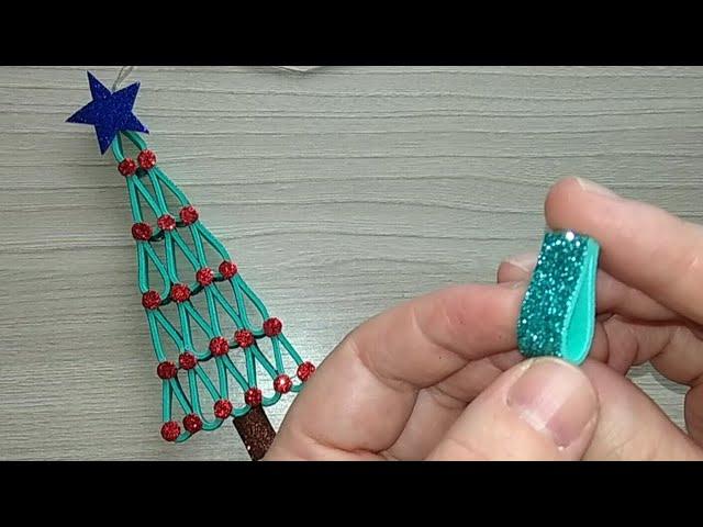 Елка своими руками из фоамирана / Новогодние игрушки на елку / Christmas ornament / Foamiran