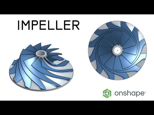 Centrifugal Blade impeller design with Onshape