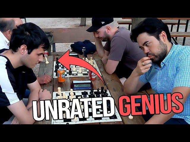 Playing Unrated Genius in Madrid Park During Candidates