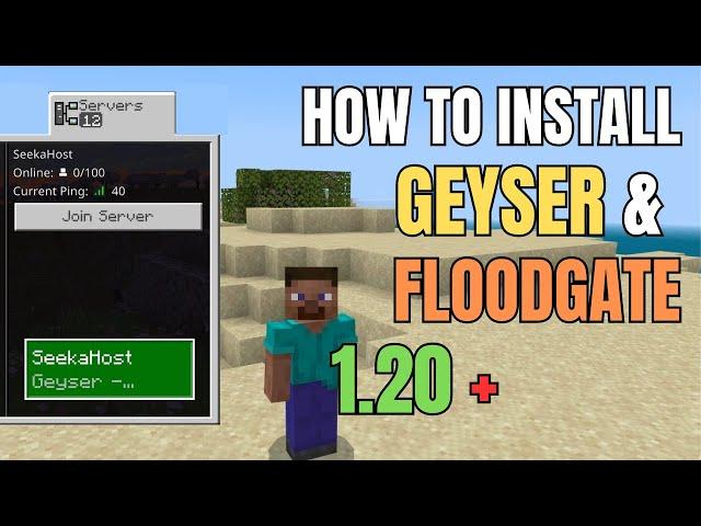 How To Install and Setup Geyser & Floodgate | Crossplatform Server Guide