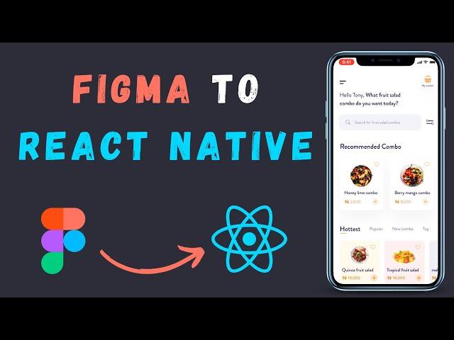 How To Convert Figma Design To React Native - Figam To React Native Code