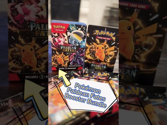 THE CHEAPEST WAY TO RIP PACKS!! Pokémon Paldean Fates Booster Bundle #shorts #pokemon #pokemoncards