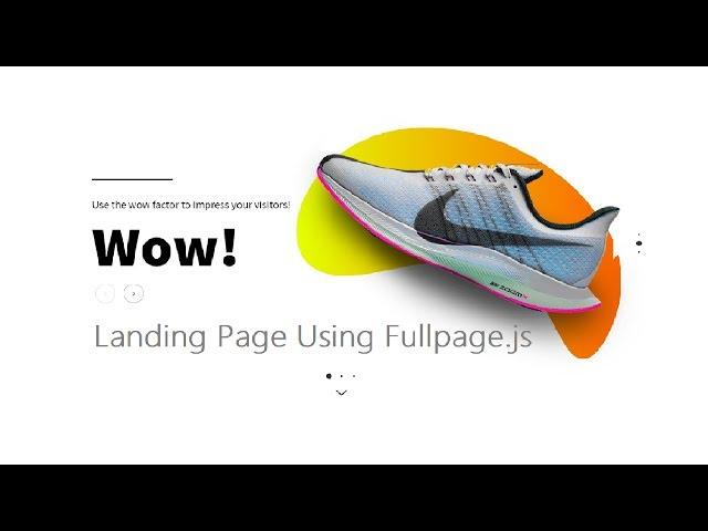 FullPage.js - Easily Scrolling Landing Pages