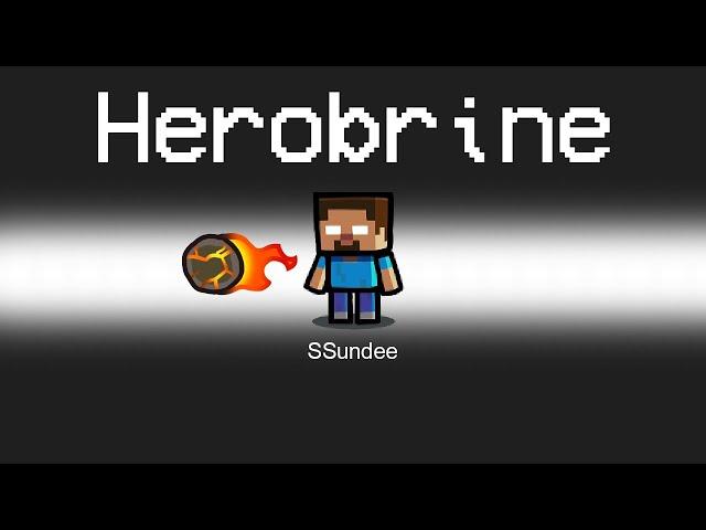 SUPER HEROBRINE Imposter Role in Among Us