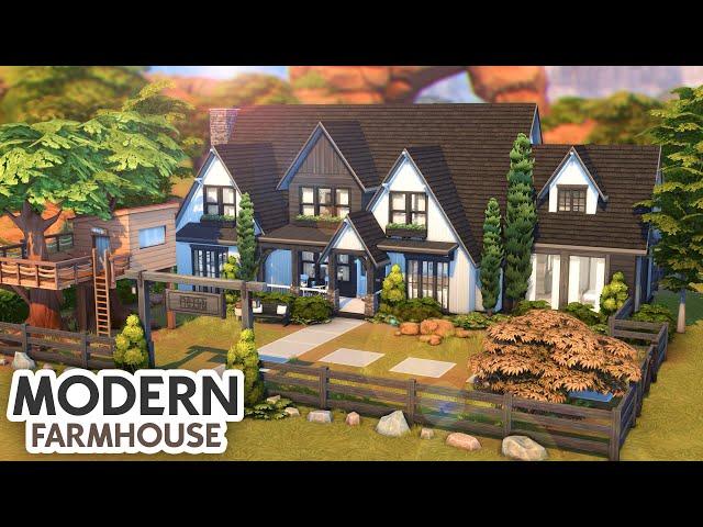 Family Modern Farmhouse // The Sims 4 Speed Build