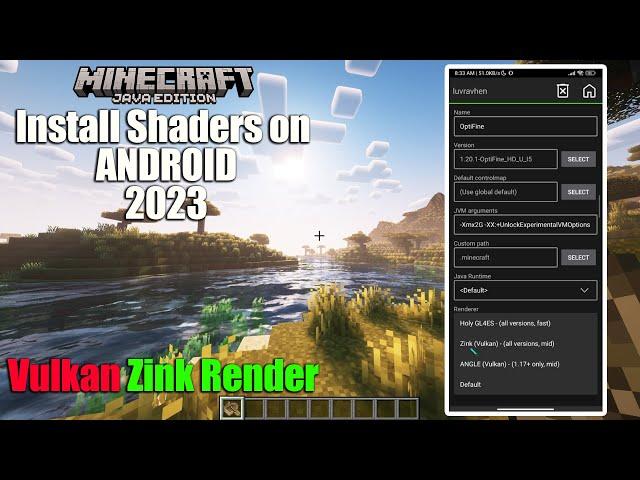 How to Play with Shaders on Minecraft java Edition Mobile | Pojavlauncher Update