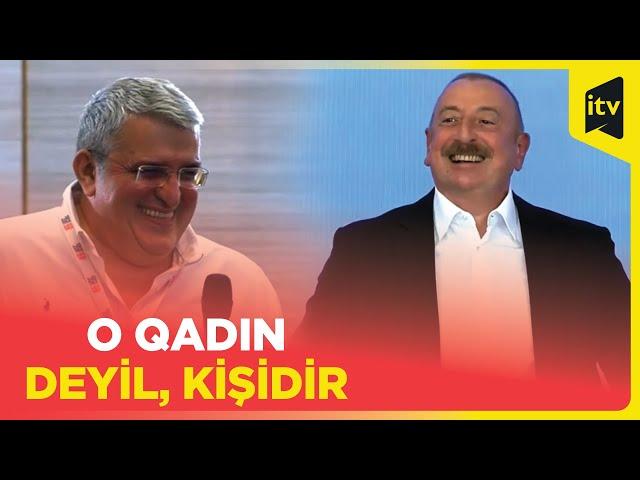 Şuşada keçirilən II Qlobal Media Forumunda maraqlı anlar: aparıcı səhv dedi, Prezident güldü