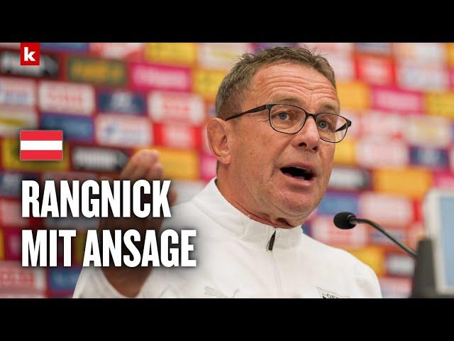 "Nicht für dumm verkaufen" Rangnick hat da mal was klarzustellen | Österreich