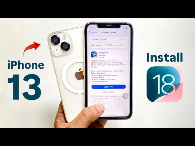 iOS 18 on iPhone 13 - How to Install iOS 18 on iPhone 13 - Fix iOS 18 Not Showing on iPhone 13