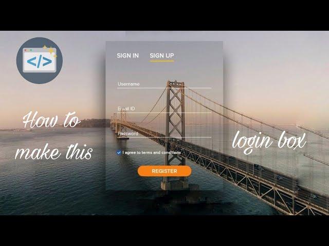 login page html css | transparent login form html