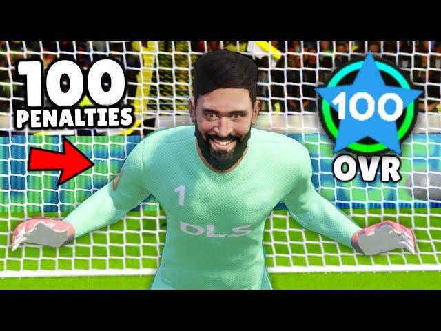 I Attempted 100 Penalties vs A 100 Rated Goalkeeper in DLS 23!