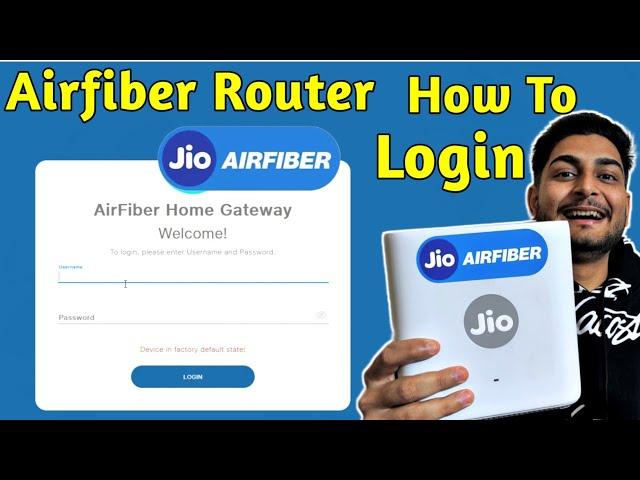 How To Login Jio Air Fiber Router | Jio Airfiber Home Gateway Login | Change Password Jio Air Fiber