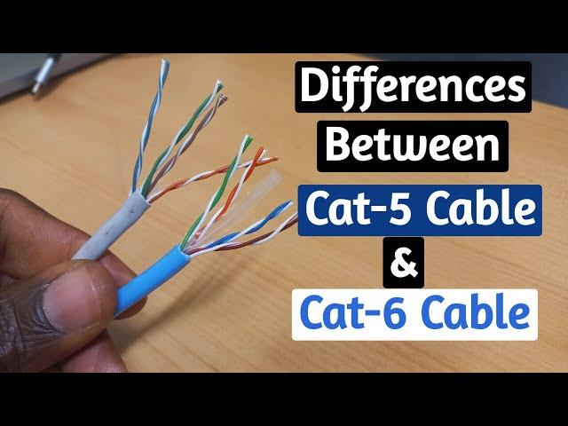 Technical differences between cat 5 cable & cat 6 cable