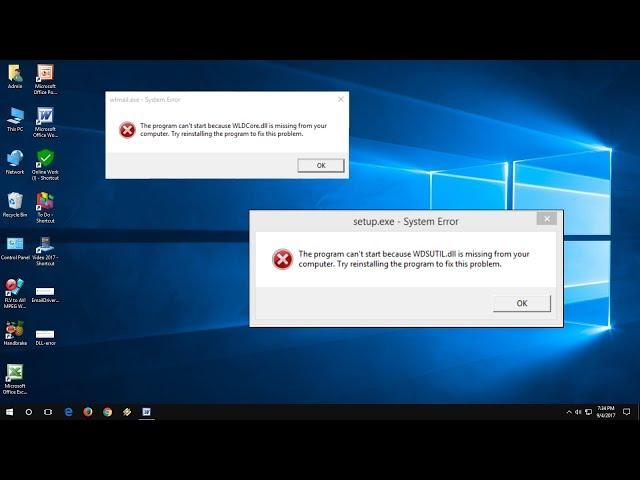 How to Fix WDScore.dll WDSUTIL.dll are Missing Errors in Windows PC