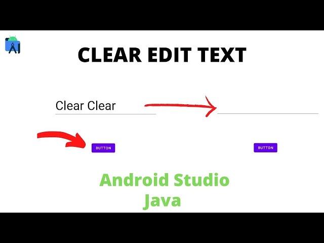 How to clear edit text on button click in android studio