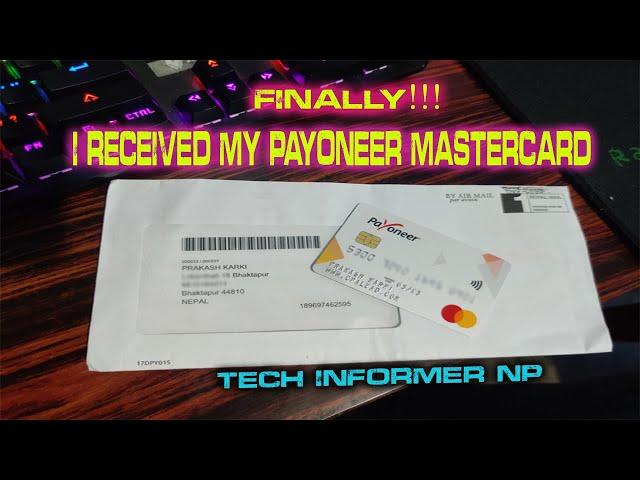 Payoneer master card deliver