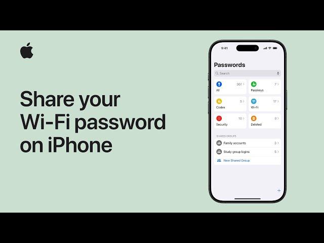 How to share your Wi-Fi password on iPhone | Apple Support