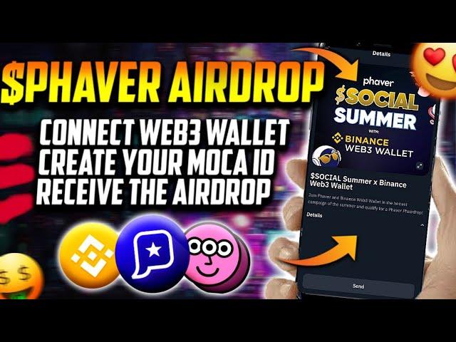 [Part 2] PHAVER Binance Web3 Wallet Connect | How to get Moca ID In PHAVER |PHAVER Free Web3 Airdrop