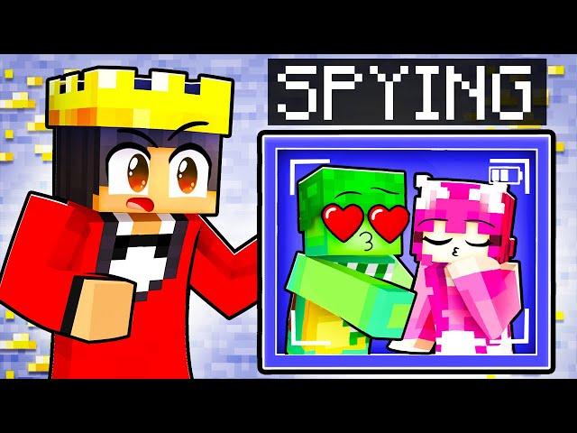 Using CAMERAS To SPY On My Friends In Minecraft!