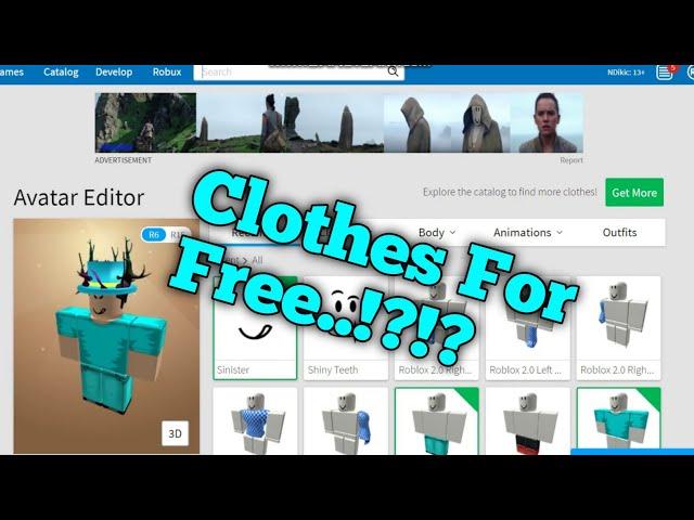 How To Get Free Clothes In Roblox! "2021" New Method!