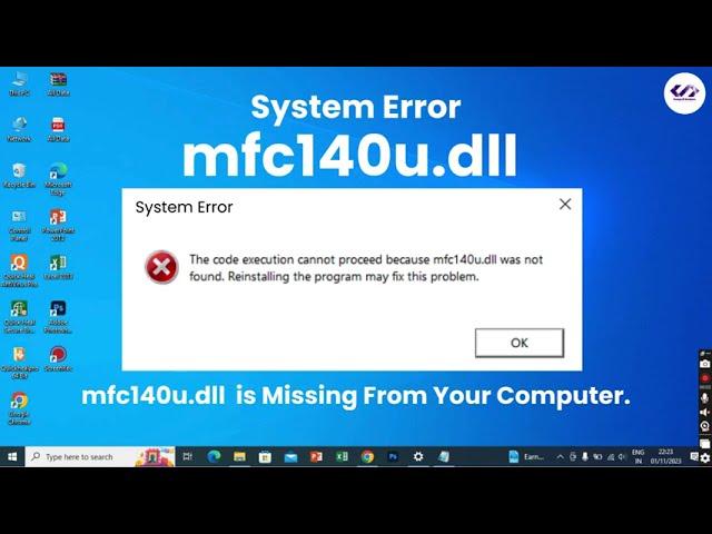 How To Fix mfc140u.dll Error? #mfc140udll #error #errorfix #errors #dll #dlldownload #windows