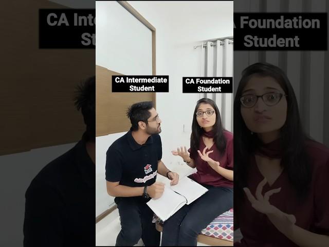 CA Foundation & Inter Student  #ytshorts #cafoundation #cainter