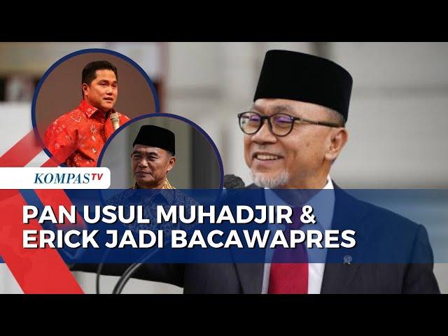 Ketum PAN Zulhas Sodorkan Muhadjir Effendy dan Erick Thohir Jadi Bakal Cawapres