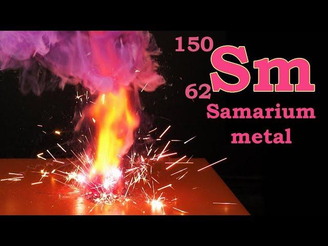 Sm: Samarium element, chemical reactions