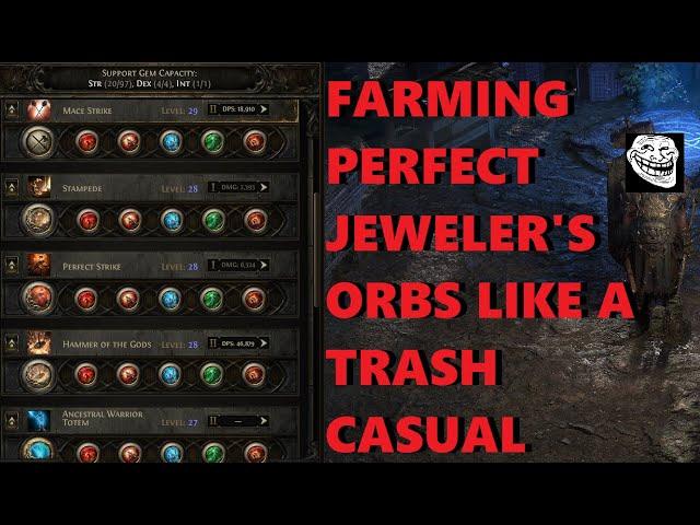 Path of Exile 2 : How to Farm Perfect Jeweller's Orbs ( Spoiler: you 1000% will not find one )