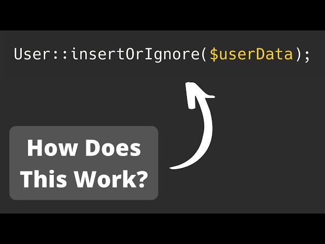 Laravel Query Builder: insertOrIgnore to Ignore SQL Errors