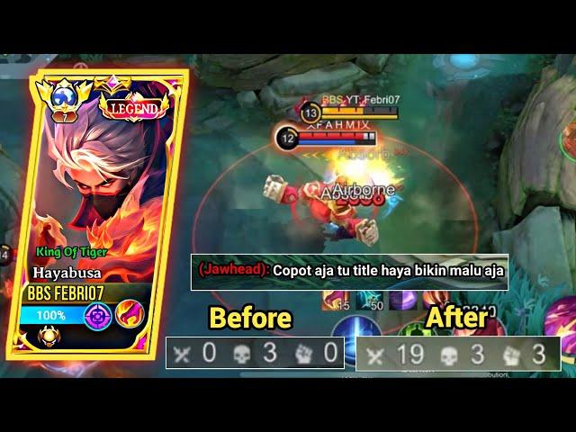 Push Rank Awal Seasoan !! Hayabusa Gw Di Remehin Ending nya Bikin Musuh ? | Build Hayabusa Tersakit