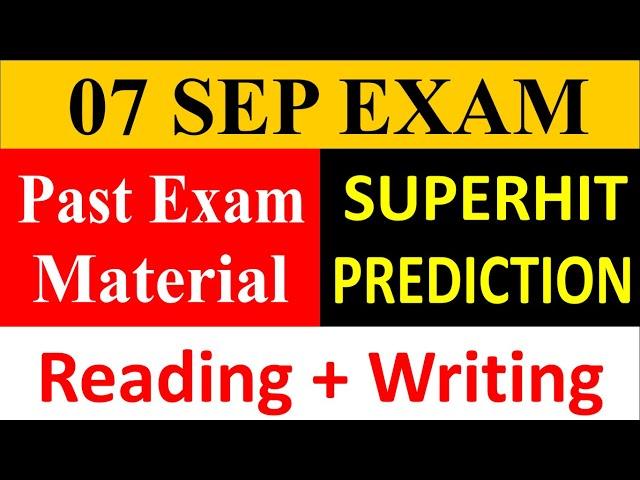 FINAL PREDICTION FOR 7 SEPTEMBER IELTS EXAM , 7 September 2024 Ielts exam, 7 September IELTS Test