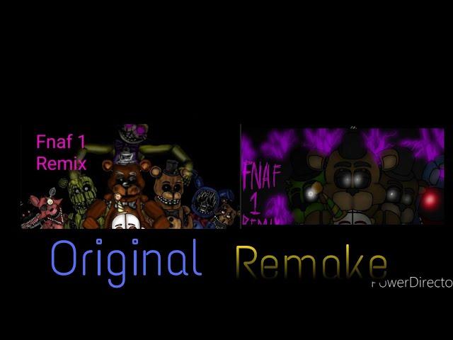 [Dc2/FNaF] FNaF 1 remix original vs remake animate by @Crash-oer