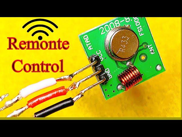 How To Make Simple RF Remote Control One Channel Transmitter and Receiver