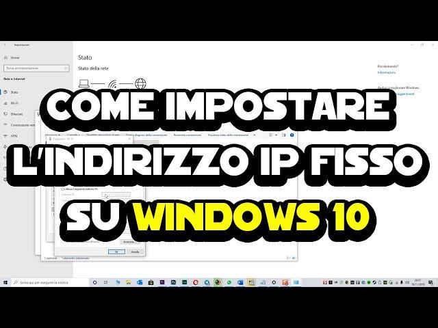 Come impostare l'indirizzo IP fisso su Windows 10