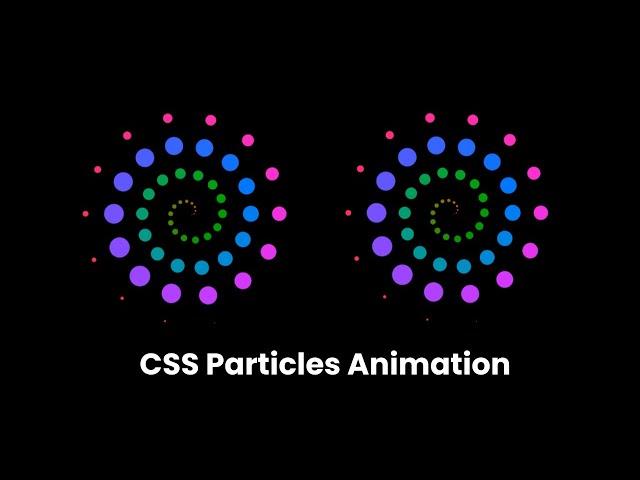 CSS Particles Animation | HTML CSS Animation