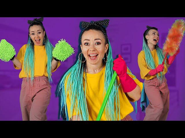 HAPPY CLEANING SONG – Tik Tok dances and cleaning hacks by La La Life (Music Video)