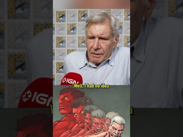 Harrison Ford didn’t know he was going to be RED Hulk #sdcc