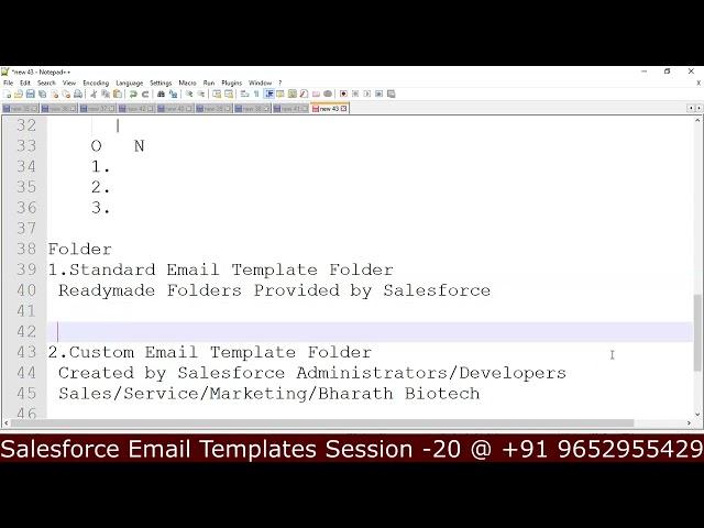 Understand Salesforce Email Templates | Folders | Categories | Types | Create Text Email Template