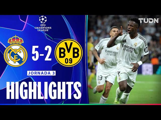 HIGHLIGHTS - Real Madrid 5-2 Borussia Dortmund | UEFA Champions League 24/25 | TUDN