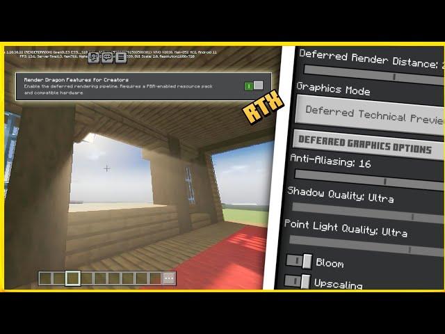 How to enable Deffered Rendering in Minecraft Bedrock(Mali GPU)